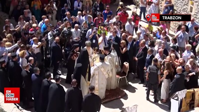 Sümela Manastırı'nda Hristiyan dünyasının 10'uncu ayini