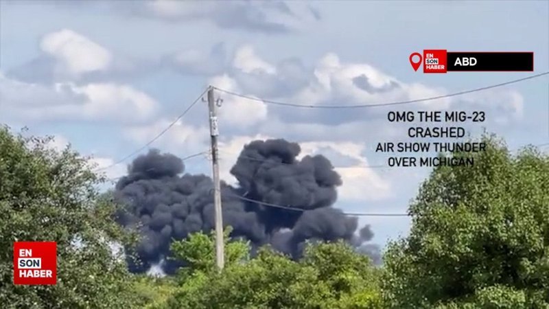 ABD'de MiG-23, gösteri uçuşu sırasında düştü