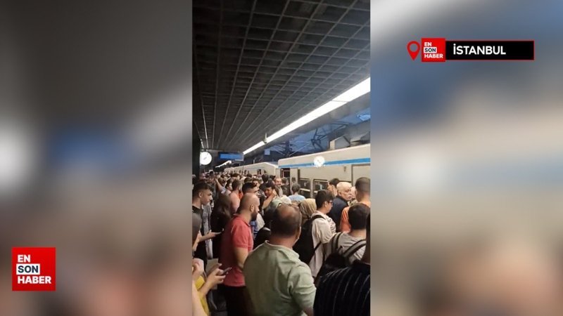 İstanbul'da metro hattında arıza