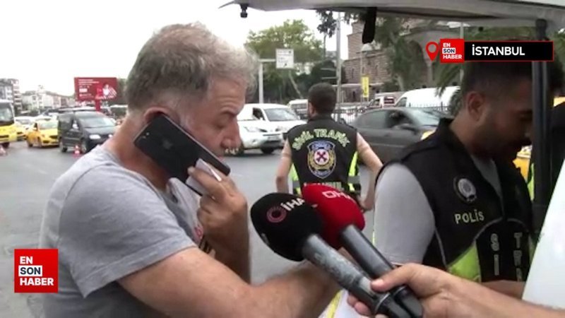 İstanbul'da muayenesi biten taksi şoförü araç sahibine tepki gösterdi: Hayırlı olsun