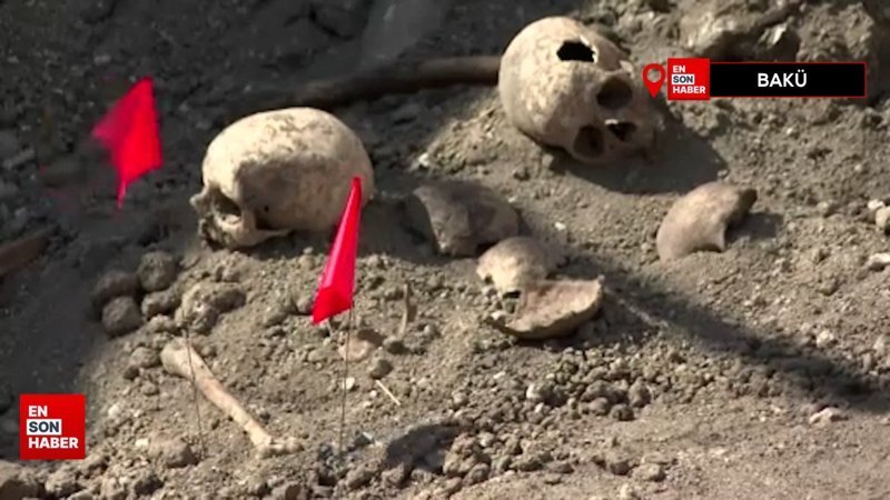 Azerbaycan'ın geri aldığı Şuşa'da toplu mezar bulundu