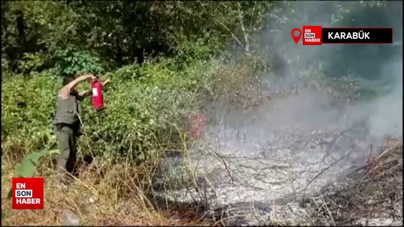 Karabük'te ormanlık alandaki örtü altı yangını korkuttu