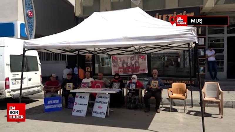 Muş’ta HDP önünde eylem yapan ailelerin sayısı 45'e çıktı