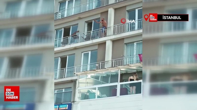 Esenyurt’ta balkondan çevreye rahatsızlık veren şahıs gözaltına alındı