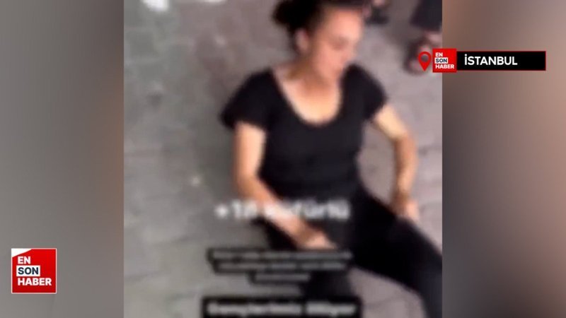 İstanbul'da uyuşturucu kullanan kadının içler acısı hali