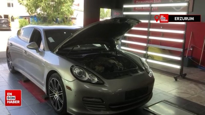 Erzurum'da 2,5 milyon liraya aldığı lüks otomobil yolda arıza yapınca gerçek ortaya çıktı
