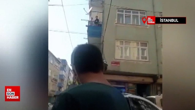 Esenler'de kocasından şiddet gören kadın 'beni kurtarın' diye bağırdı