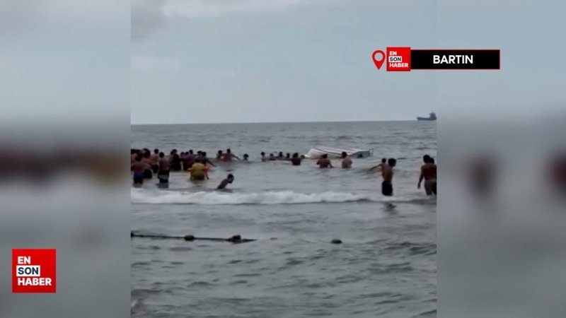 Bartın'da gezi teknesi alabora oldu