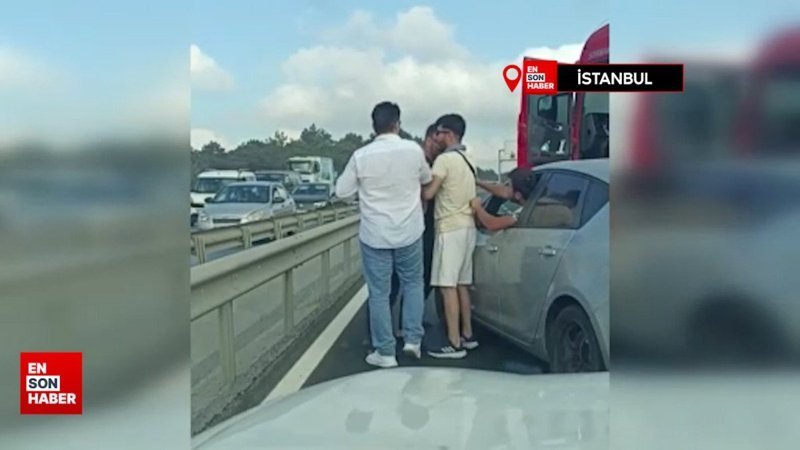 Arnavutköy'de yol verme tartışması