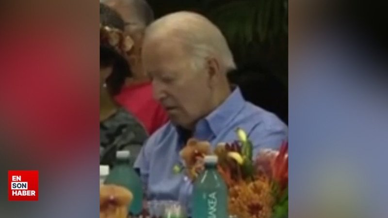 ABD Başkanı Joe Biden Hawaii'deki programda uyuyakaldı