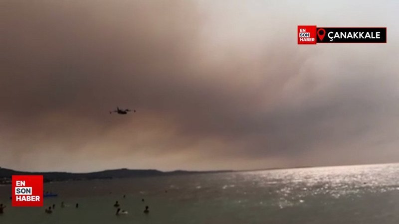Çanakkale'de bir yanda deniz keyfi, diğer yanda hüzün