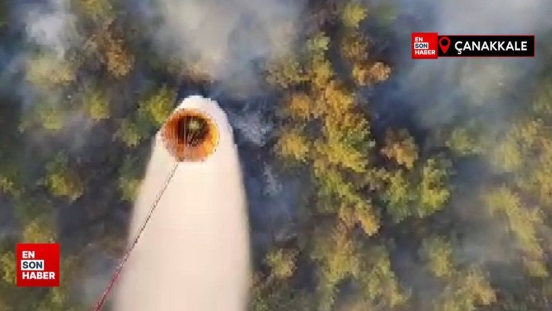 Yangın felaketiyle mücadele sürüyor: Çanakkale'de 2'nci gün