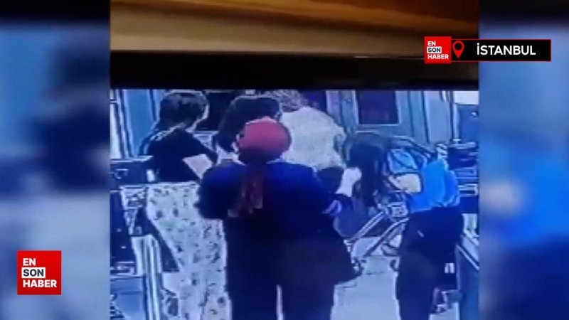 İstanbul'da bir kadın market çalışanına yumruk attı