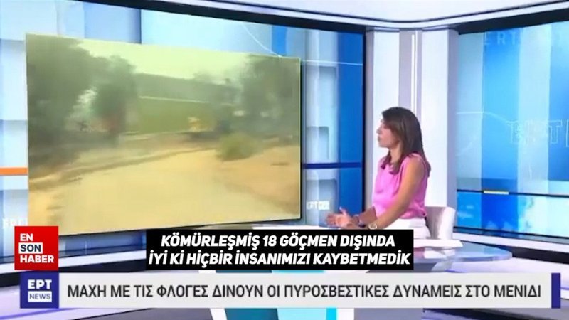 Yunan spikerden çirkin sözler: Tek hoş olan göçmenlerden başka ölen olmaması