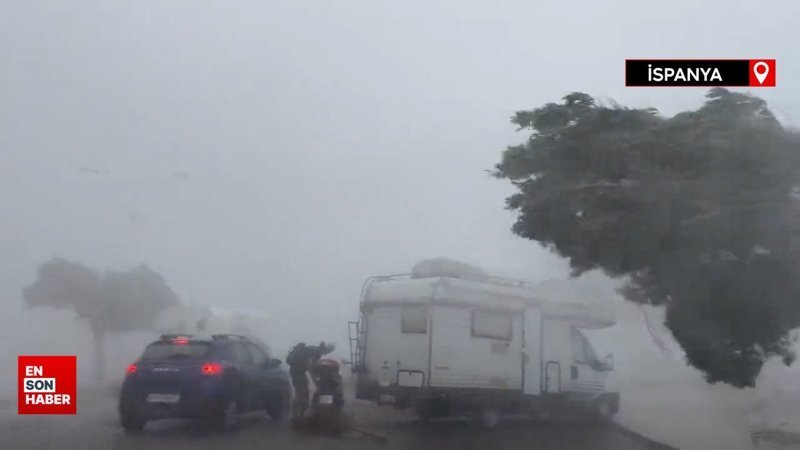 İspanya'da fırtına ortalığı birbirine kattı