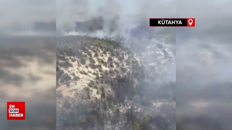 Kütahya’da orman yangını