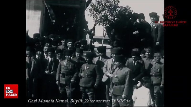Mustafa Kemal Atatürk'ün şanlı zafer sonrası TBMM'ye ziyareti yayınlandı