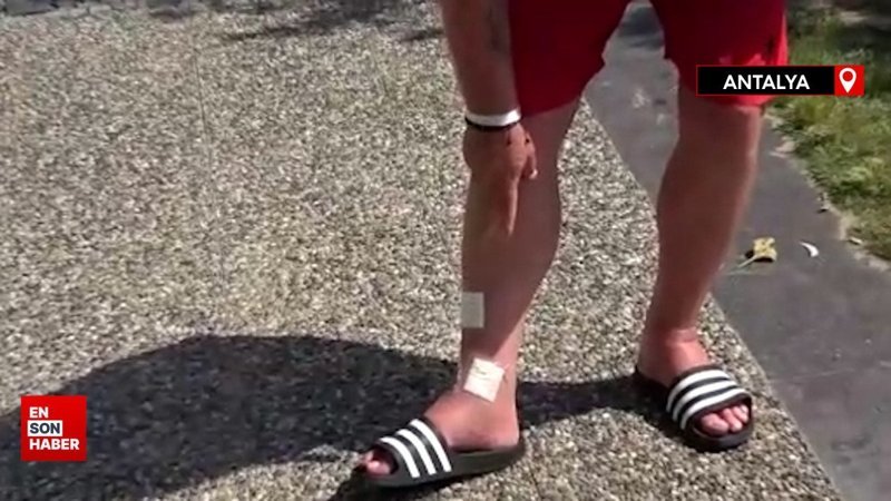 Ayağında kesik oluşan Alman turiste 6 dikiş 28 bin liraya mal oldu