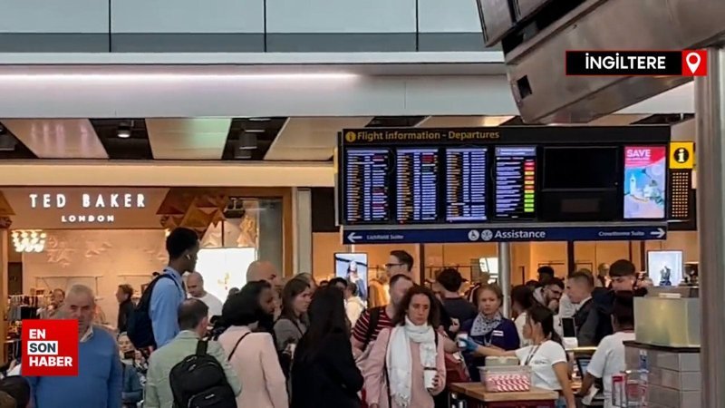 Hava trafik sistemi bozulunca İngiliz havalimanlarında kaos yaşandı