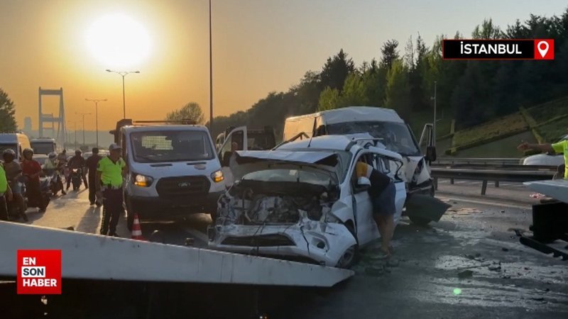 İstanbul FSM Köprüsü'nde zincirleme kaza