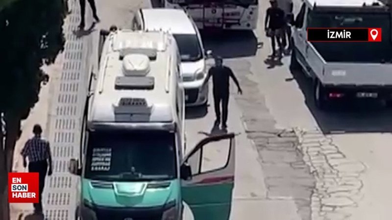 İzmir'de minibüs şoförü tartıştığı sürücüyü bıçakladı