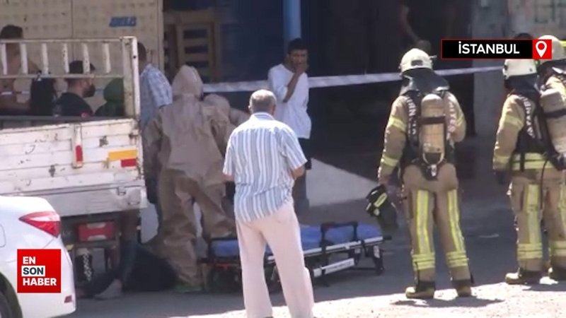 Pendik’te iş yerinde kimyasal madde sızıntısı