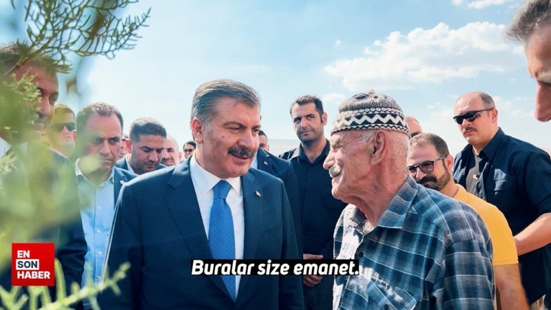 Fahrettin Koca Mardin'de incelemelerde bulundu