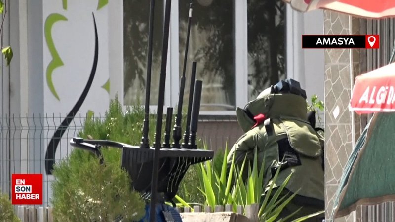 Amasya'da bomba sanılan çantalar boş çıktı