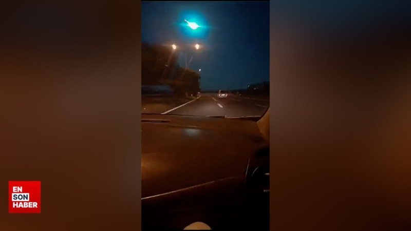 Türkiye’ye düşen göktaşı birçok ilde görüldü