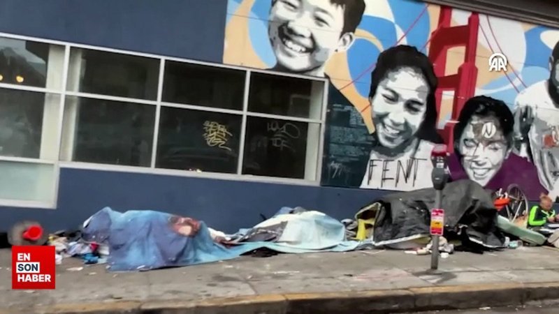 ABD'de derinleşen evsiz krizi: Sokaklar görüntülendi