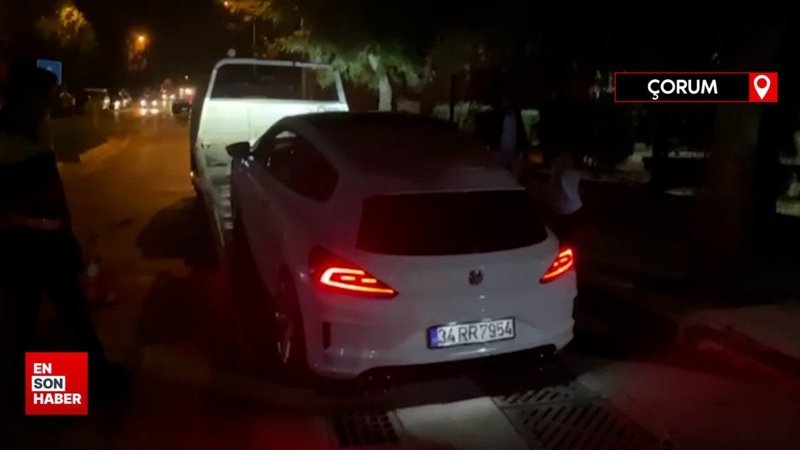 Çorum'da polisten kaçan sürücü yakalandı