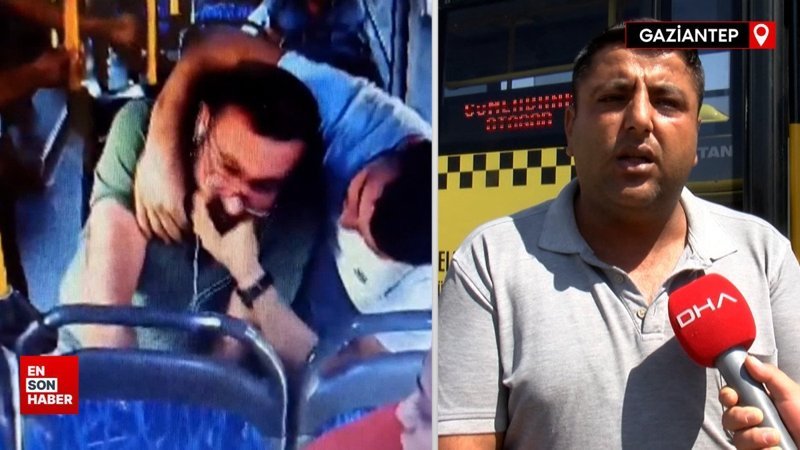 Gaziantep'te otobüs şoförü, kalp krizi geçiren yolcuyu hastaneye yetiştirdi