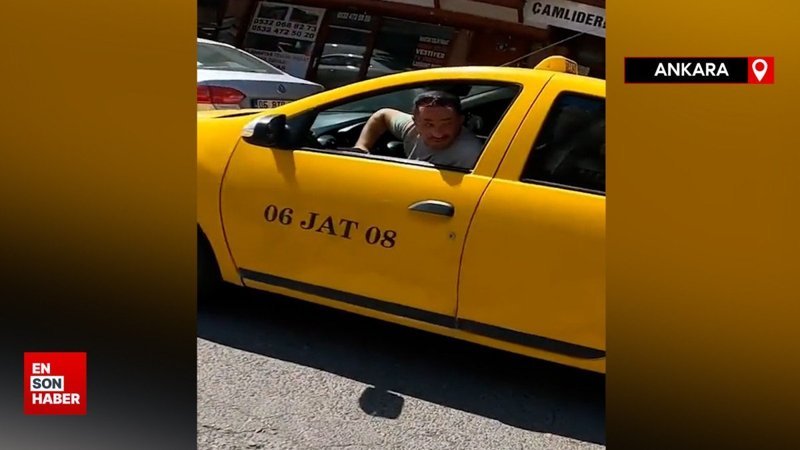 Ankara'da bir taksici ile motorcu arasında geçen diyalog şaşırttı