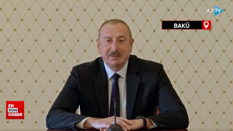 İlham Aliyev: KKTC bayrağı, Azerbaycan'daki etkinliklerde dalgalanacak