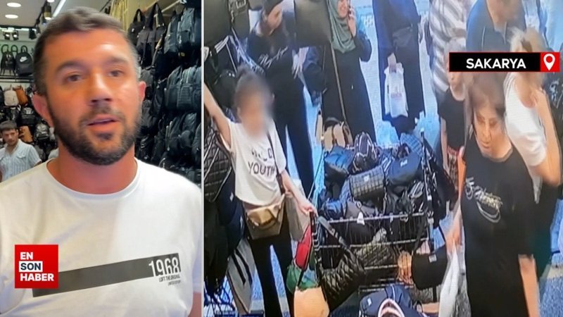 Sakarya'da çanta hırsızlığı kamerada