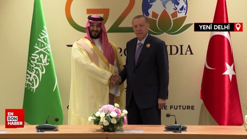 Cumhurbaşkanı Erdoğan, Prens Muhammed bin Selman ile görüştü