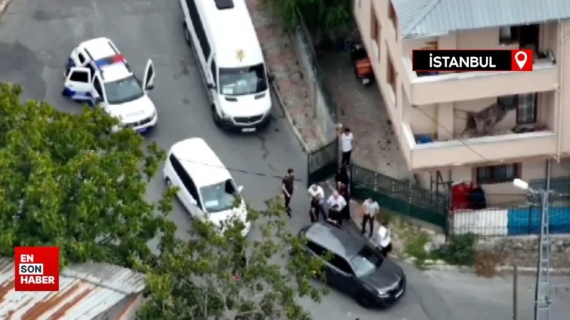 İstanbul'da yeğenlerine silahla saldıran amca drone ile tespit edilip yakalandı