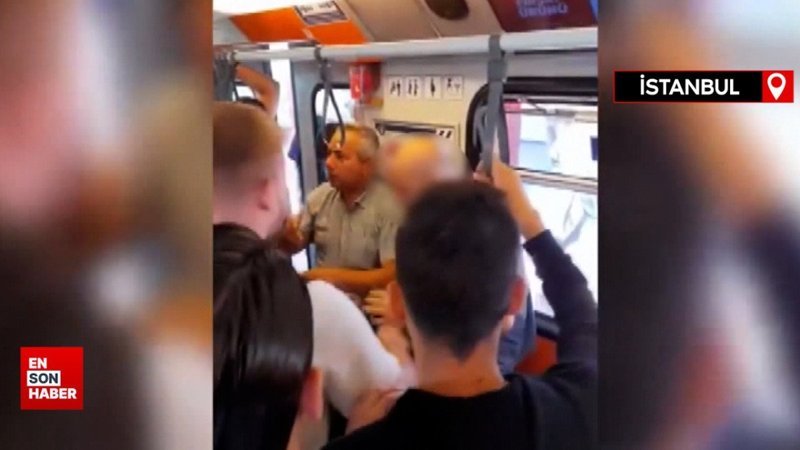 Esenler'deki metroda kadınları çeken şahıs dayak yedi