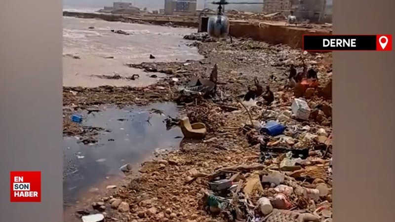 Libya'da sel felaketi Cesetler kıyıya vurdu