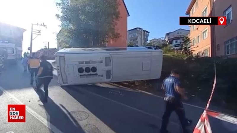 Kocaeli’de işçi servisi kazası