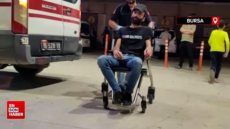 Bursa'da balkona atılan yabancı madde ev sahibini yaraladı