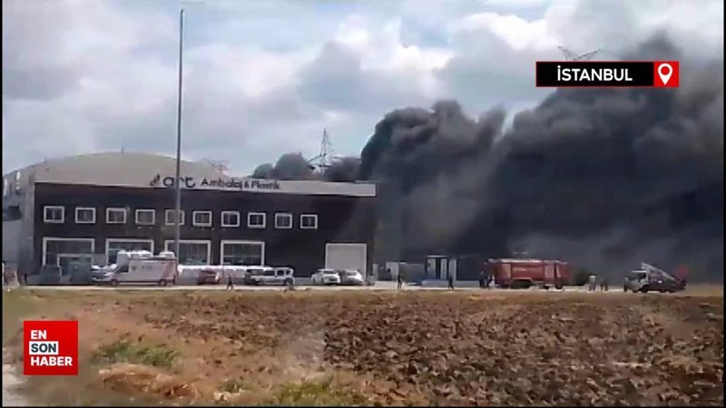 Silivri’de fabrikada yangın çıktı