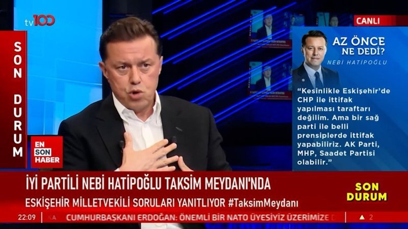 İyi Partili Nebi Hatipoğlu'ndan ittifak yorumu: Eskişehir'de sağ bir parti ile ittifak olabilir