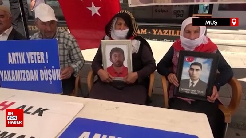 Muş’ta annelerin evlat nöbeti devam ediyor