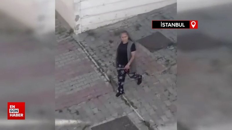 Pendik’te sokakta oynayan çocukları bıçakla kovaladı