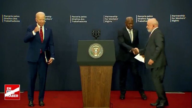 Joe Biden, Brezilya Devlet Başkanı Lula da Silva'nın elini sıkmadı