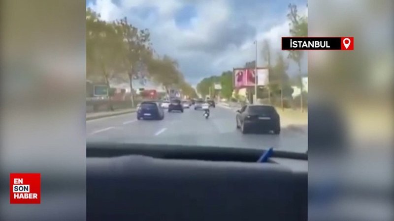 Motokuryenin trafikte ambulansa yol açtığı anlar