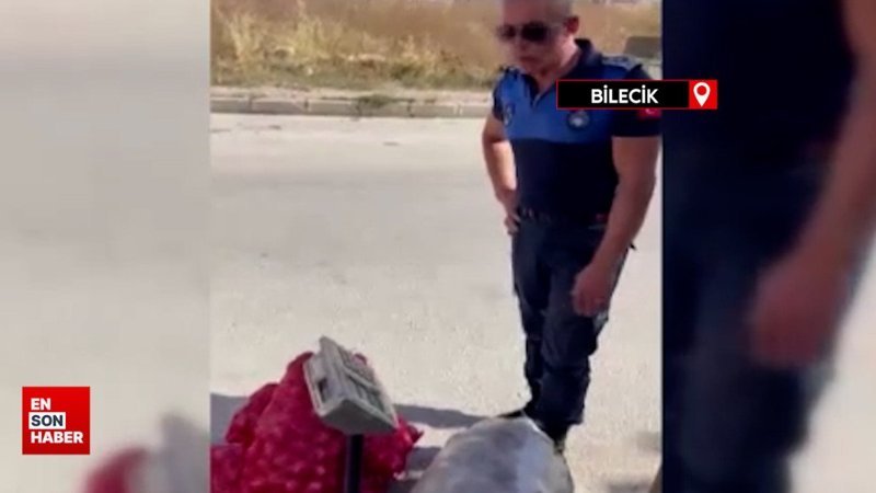 Bilecik'te zabıta amiri, soğan ve patates çuvallarını tartınca şok oldu