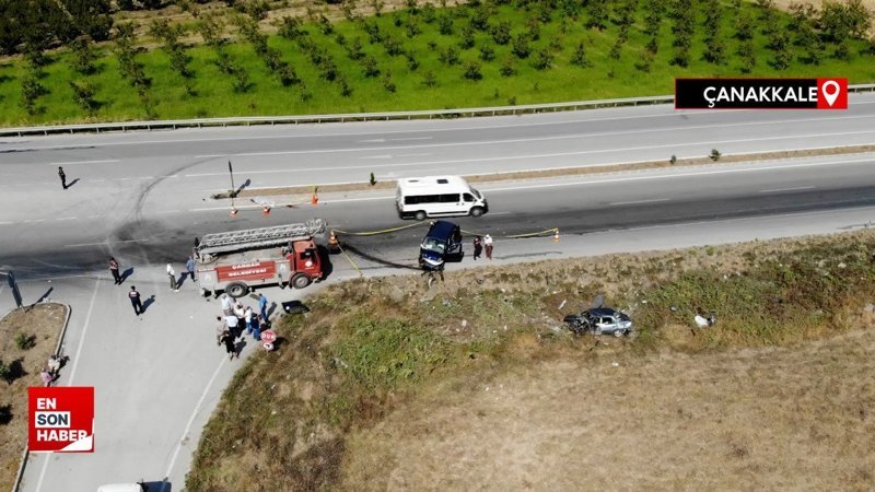 Çanakkale'de feci kaza