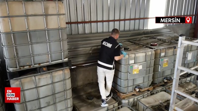 Mersin'de 21 bin litre kaçak akaryakıt ele geçirildi